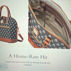 Dooney & Bourke Orioles MLB domed Zip Satchel